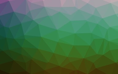 Obraz premium Dark Multicolor, Rainbow vector blurry triangle pattern.