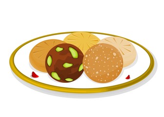 Indian Sweets or Mithai Like Laddu,Peda