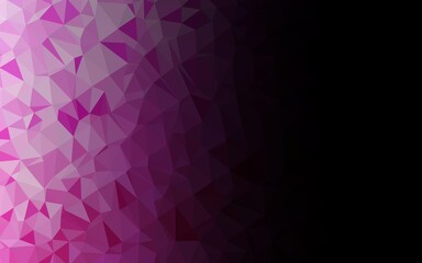 Obraz premium Light Pink vector blurry triangle template.