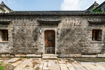 Fototapeta na wymiar Ancient town buildings and streets in Nanjing, China
