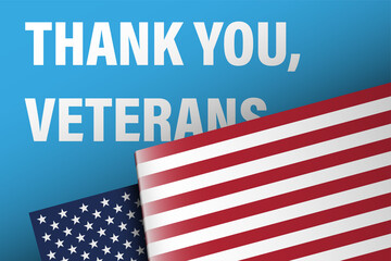 Veterans Day greeting card. Honoring all who served. Vector illustration