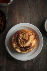 Cinnamon roll brioche fait maison au miel