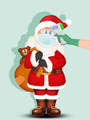 Santa Claus experiences fever during coronavirus
