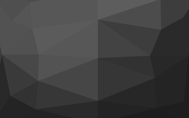 Fototapeta premium Dark Silver, Gray vector polygon abstract background.