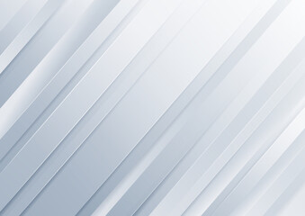 Obraz premium Abstract diagonal light grey silver background. Technology concept.