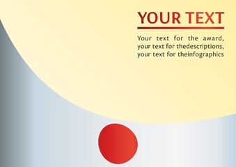 Flag of Japan, the template for the award, an official document with the flag and symbol of Japan