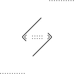 creative quote bubble vector icon in outline