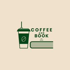 Editable coffee logo and book template for coffee shop logos