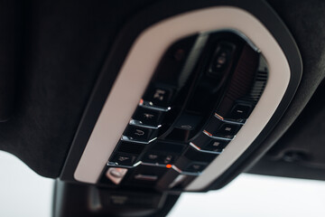 Sunroof control panel at the top