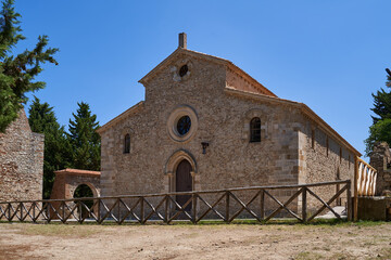 Fototapeta premium Byzantinische Kirche Santa Maria del Patire in Rossano, Kalabrien. Italien.