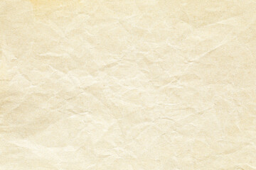 Yellow crumpled paper background texture
