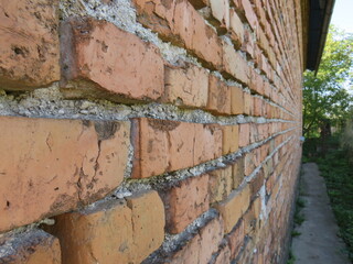 Brick wall is a beautiful background for the template of your work