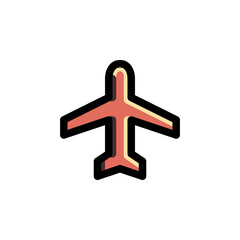 Obraz premium Airport Icon Filled Outline Holiday Illustration Logo Vector 