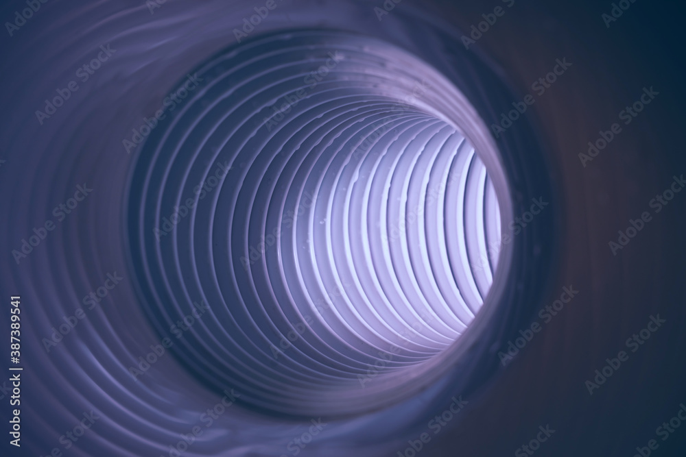 Aufkleber beautiful round abstract gray tunnel with color light on a background pattern textured ford design.