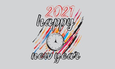 happy new year vector tamplate