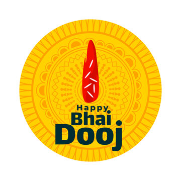 Happy bhai dooj tilak traditiona indian festival background