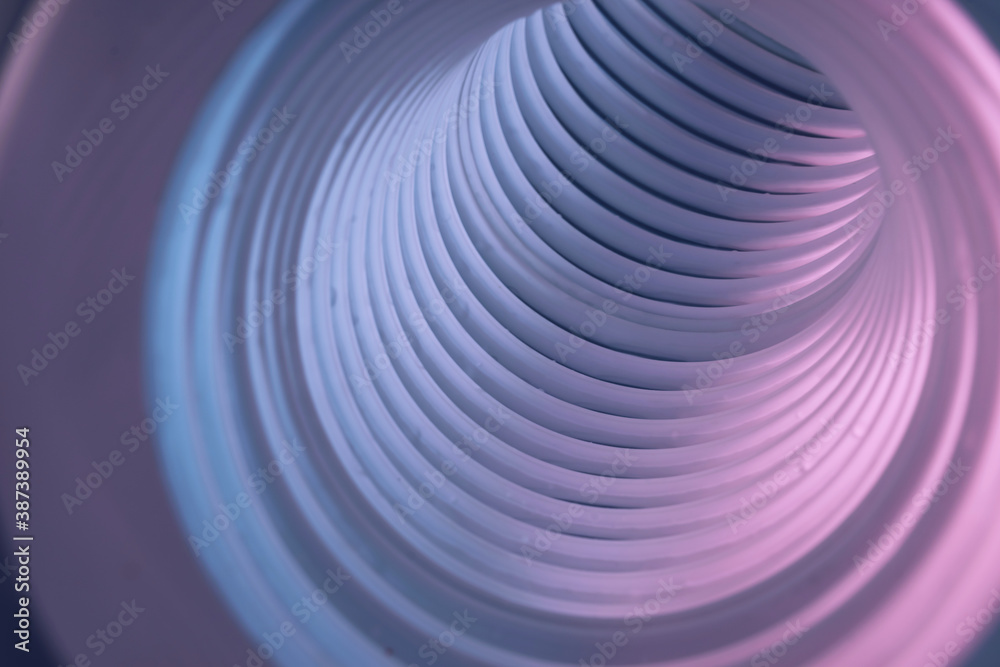 Aufkleber beautiful round abstract gray tunnel with color light on a background pattern textured ford design.