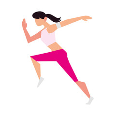 Fototapeta na wymiar sport woman running activity sport lifestyle outdoor