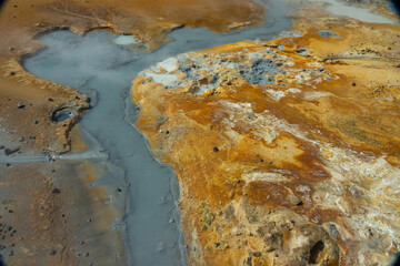 Islande, zone géothermique - Krýsuvík