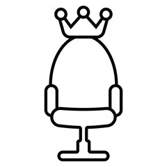 Office chair icon vector illustration