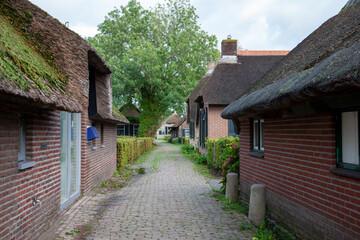 Fototapeta na wymiar Dorf im Besucherzentrum de Wieden