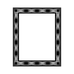 Frame with wavy line for pfoto. Vector.