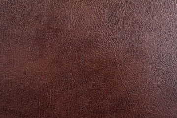 Brown natural leather, close-up, isolated background for design
