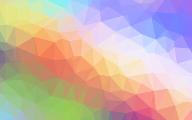 Obraz premium Light Multicolor, Rainbow vector abstract polygonal cover.