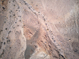 Drone view of the Namibian desert
