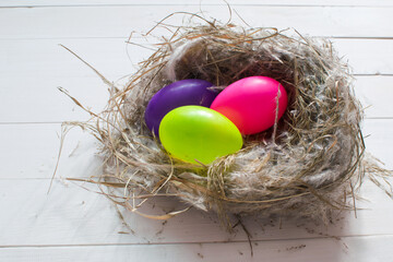 Easter Eggs With Rabbit Cute Creative