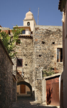 View of Orosei. Province of Nuoro. Sardinia island. Italy