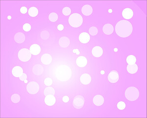 
Pink background with white circles and lighting to place items for merchandising