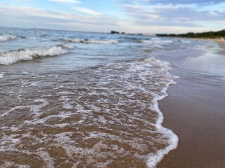 waves on the beach