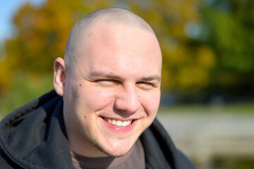 Cheerful young man with a happy smile
