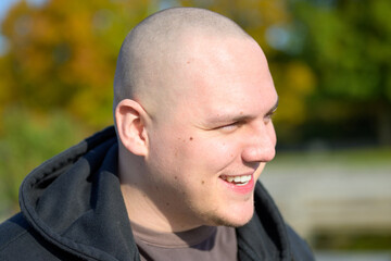 Cheerful young man with a happy smile