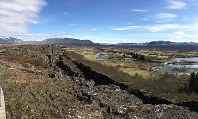 Islande, parc national parc &thorn;ingvellir