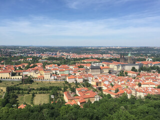 Fototapeta na wymiar a panoramic view of Prague