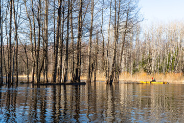 Flooded soomaa bog in spring, fifth season