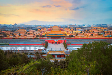 Shenwumen (Gate of Divine Prowess) at the Forbidden City in Beijing, China