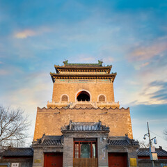 Fototapeta na wymiar Zhonglou Bell Tower in Beijing, China