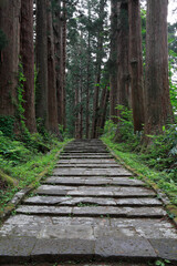 羽黒山の参道石段