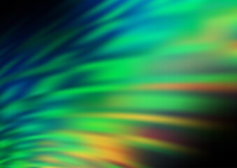 Dark Blue, Green vector blurred bright template.