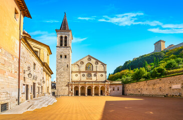 Spoleto, Santa Maria duomo cathedral. Umbria, Italy.