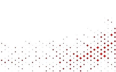 Light Red vector background with colored stars.