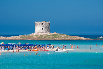 La Pelosa beach in Stintino, Sardinia