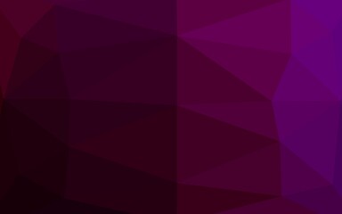 Dark Purple vector shining triangular template.