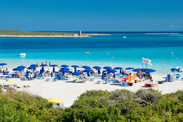 Obraz premium La Pelosa beach in Stintino, Sardinia