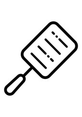 Kitchen Spatula Flat Icon Isolated On White Background