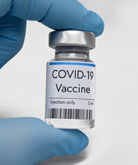 Vaccine against coronavirus COVID-19 in vial