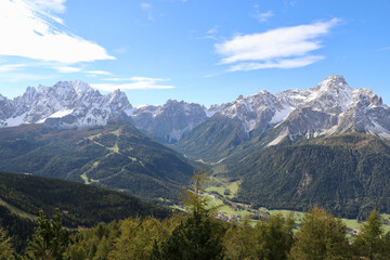 Fototapeta premium Sextner Sonnenuhr, Dolomiten